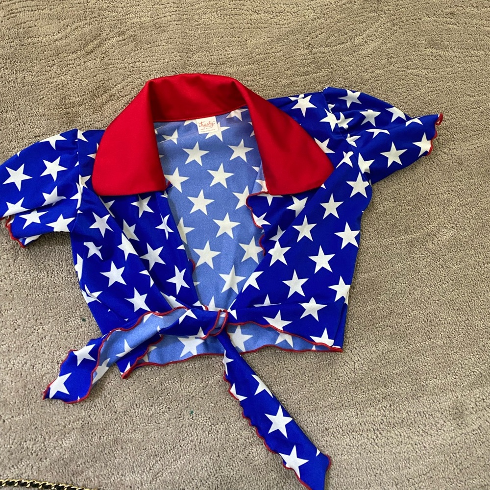 Trashy lingerie 4th of july top